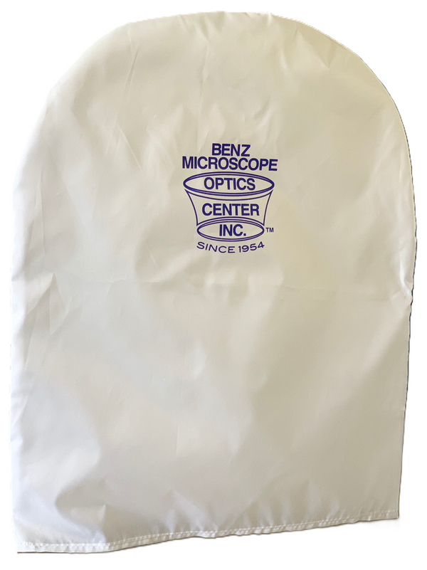 Benz Microscope Dust Cover, White Taffeta, Small to X-Large BZDC-W