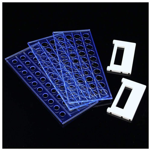 Plastic Test Tube Rack, Holds 40 Tubes or Pipettes up to 18mm diameter (#A8044) 