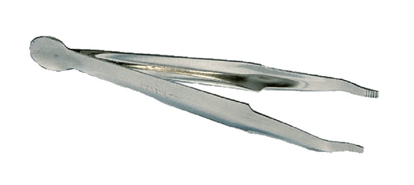 Stainless steel or nickel plated steel chemical forceps.