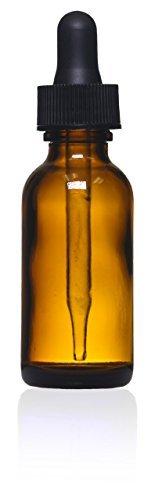 Brown Amber Boston Round Glass Bottle with Glass Dropper, 60 mL - 0