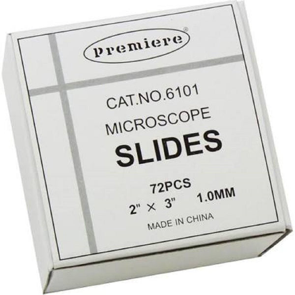 Premiere Large Glass Microscope Slides, 3" x 2" - 0