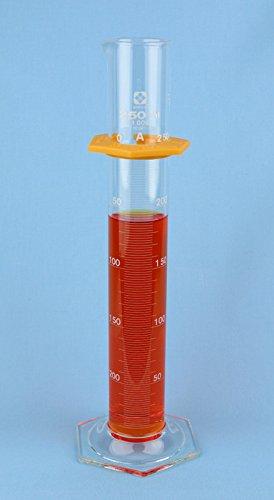 Sibata Class A Graduated Cylinder, Glasss, Hex Base, 250 mL (V23250)